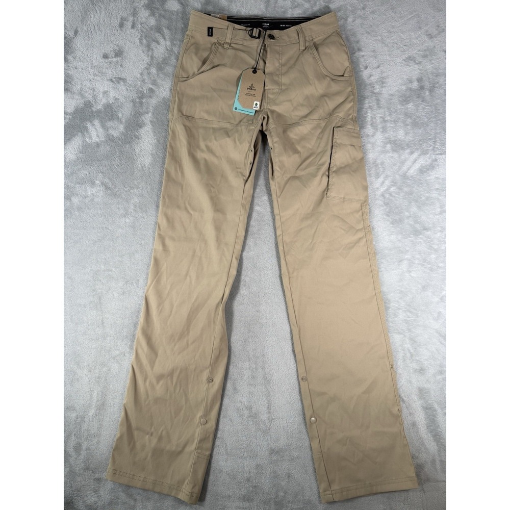Prana Pants Mens 28x36 Tan Stretch Zion Hiking Outdoors NWT